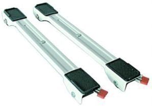 Qualtex Appliance Washing Machine Dryer Metal Castor Slider Rollers Trolley 272Kg Load Moves Heavy Duty Appliance Easy