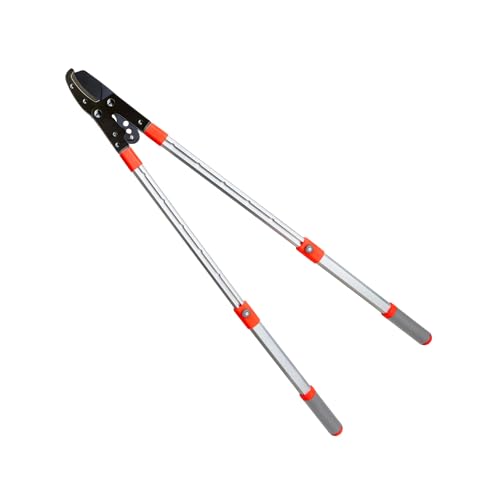 Forbice da Giardinaggio Telescopico con Cricchetto 20cm - Tronchese Tagliarami Manico Estensibile 70-104cm, Perfetto per Potatura Rami Alti, con Taglio a Cricchetto, 43x2x10cm