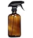 Flacon pulvérisateur en verre ambré vide - Pulvérisateur à grande capacité rechargeable pour huiles essentielles (16oz / 500ML)