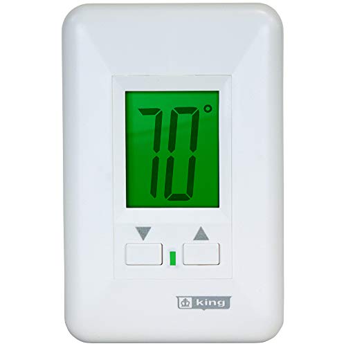 King Electric Hw120 Electronic Line Voltage Hydronic System Thermostat, White #TOP1