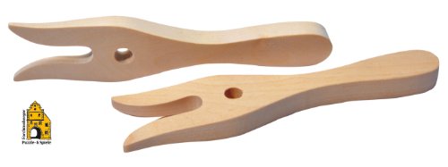 Preisvergleich Produktbild Strickgabel aus Holz - Einzeln
