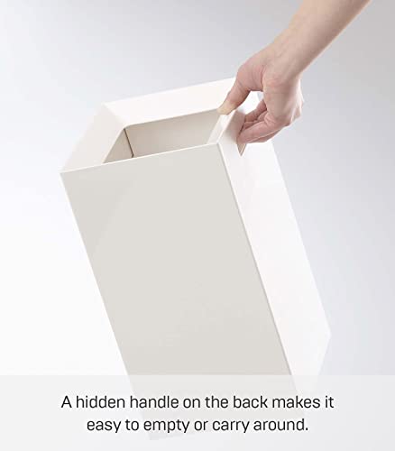 Yamazaki Home Plastic | Trash Can, One Size, White #TOP4