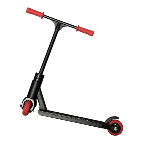 Image of LEEFAI Metal Finger Scooter Alloy Pro Finger Stunt Scooter-Solid Metal fingerscooter (Black)