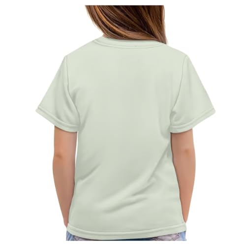 Image of WELLFLYHOM Kids Tshirts Girls Boys Short Sleeve Crewneck Tees Shirts Casual Sport Pullover Tops Size 3-16 Years