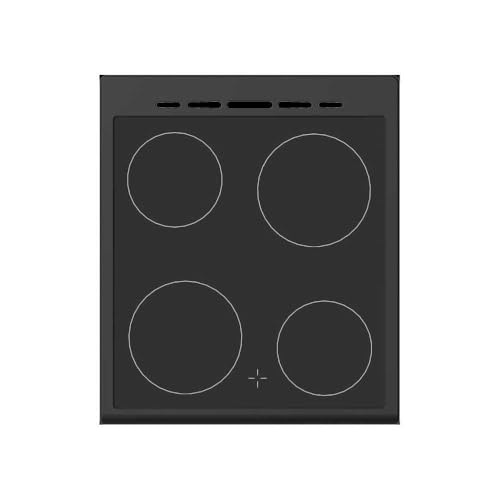 Cuisinière vitrocéramique CONTINENTAL EDISON CECV50FCB 4 feux L49.5 x H82.7 xP58 cm - vue 7