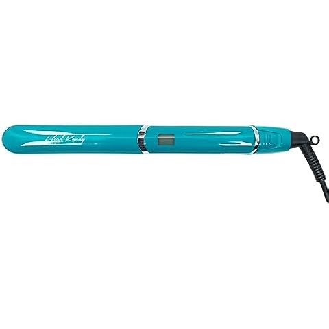 The Miss Priss 1" Flat Iron Hair Straightener | for All Hair Types | Infrared Technology | Tourmaline Infused Ceramic Plates | Teal Cover
