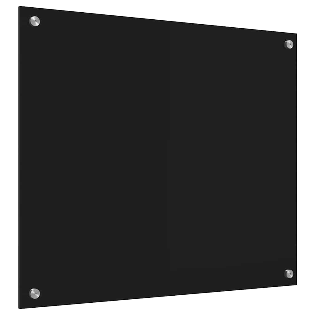 Generisch Küchenrückwand Schwarz 70 x 60 cm Gehärtetes Glas,Heim Garten,Küche Esszimmer,Küchenhelfer -utensilien-42018034