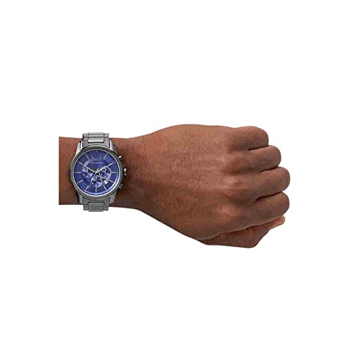 Armani Exchange Men Stainless Steel Gun-Metal Analog Watch Ax1731, Dial-Color:Blue, Band Color:Gray - Image 5