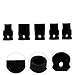 Unomor 1 Set 5 Pcs Auto Brake Socket Screws Brake Caliper Sleeve 7-teeth Socket Brake Pad Screw Replacement Brake Caliper Socket Car Accessories Car Brake Parts Special Sleeve Black Steel