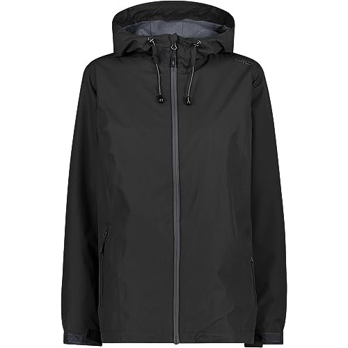 CMP - Damenjacke mit fester Kapuze, Schwarz, XS
