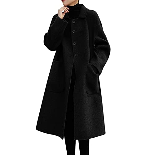 Manteau femme chaud automne hiver long veste décontractée chic
