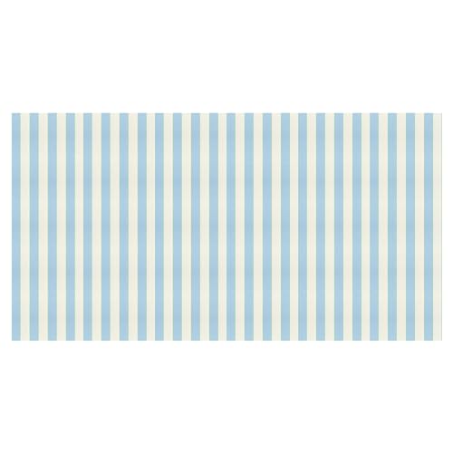 Image of Meri Meri Blue Stripe Tablecloth - Laminated Paper, 102 inch x 54 inch, Party & Baby Shower Decor (Pack of 2)
