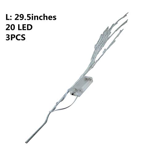 Aohhy-Luci decorative a forma di ramo, 3 pezzi, 75...