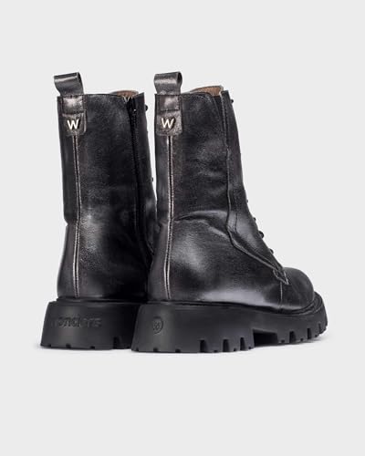 Wonders Black Camila Ankle Boots bottines talon carré confort - 3