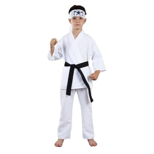 DISBACANAL Disfraz Cobra Kai karateka blanco - 12 años