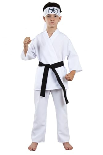 DISBACANAL Disfarce Cobra Kai karateka branco - 8 anos