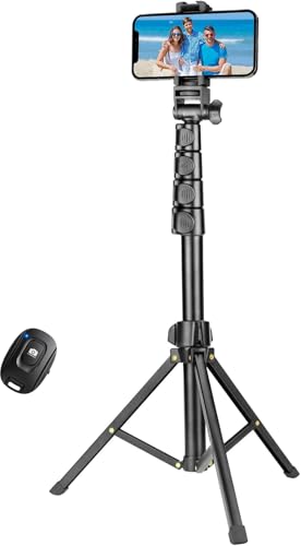 YOTOC 1.7m Phone Tripod & Bluetooth Selfie Stick