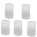 New Lon0167 5pcs 5ml Featured Plastic Round Laboratory reliable efficacy Reagent Bottle Sample Thicken Bottle White(id:3b2 ef 62 639)