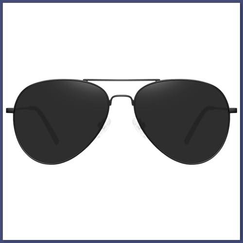 Image of Full Rim Pilot Sunglasses| Glass And 100% Uv Protected | Men & Women