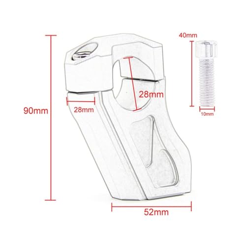 Rehausse guidon moto avec code hauteur pour ajustement de posture