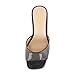 CUSHIONAIRE Women's Evie One Band Dress Sandal +Memory Foam And Wide Widths Available, Black Patent 9