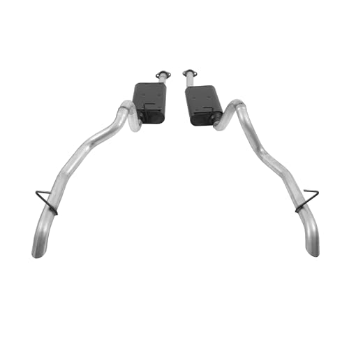 Image of Flowmaster 17106 Force II Cat-Back Exhaust Kit 2.5 Inch Aluminized Steel Compatible with 1987-1993 Ford Mustang GT 5.0L