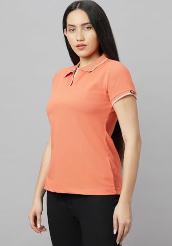 Image of Wear Your Opinion Womens Premium Pique Polo Collar Neck T-Shirt Womens Premium Pique Polo Collar Neck T-Shirt (Design: Tipped Polo)