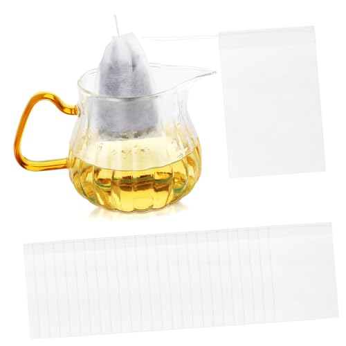 Unomor 200pcs Non Woven Brewing Bags Drawstring Filter Bags for Tea Cooking Strainer Pouches