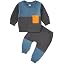 B-blue and Dark Gray