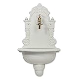 Antikas - Waschbecken mit Gartenschlauchanschluss Gartenbrunnen Wandbrunnen Wasserhahn ¾“