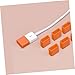 NUOBESTY 40pcs USB Caps for Male Ports Silicone Protective Covers for Data and Charging Cables Moisture Liquid Compatible Electronics Orange Green