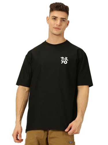 Image of Thomas Scott Men's | Graphic | Half Sleeve | Oversized Fit | 100% Cotton | Crew Collar | Casual Tshirt