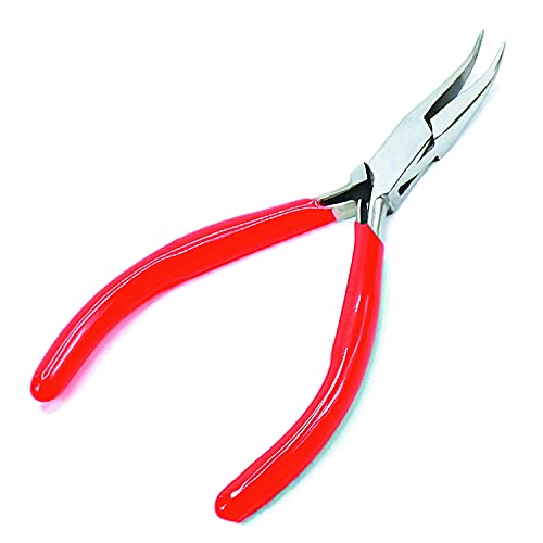 PRECISE CANADA Bent Chain Nose Pliers, Stainless Steel