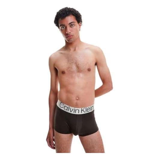 Calvin Klein Pack de 3 Calzoncillos para Hombre Bóxer de Tiro Bajo Elásticos, Multicolor (Blue Shadow/Grey Sky/Black), L