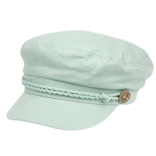 Image of EPOCH Men's Summer Cotton Greek Fisherman Sailor Fiddler Driver Hat Flat Cap