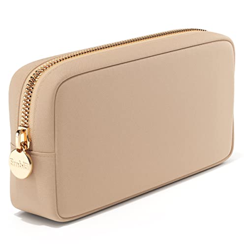 Embla Cosmetic Bag - Makeup Bag Travel Pouch, Toiletry Bags Cute Makeup Organizer, Nylon Zipper Pouches, Pink Black Coin Purse, Storage Bag Cosmetics Organizer, Make Up Bags Mini, Small, Large, Womens #TOP2