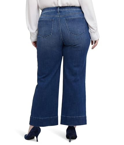 NYDJ Women's Plus Size Teresa Wide Leg Ankle in Moonlight2