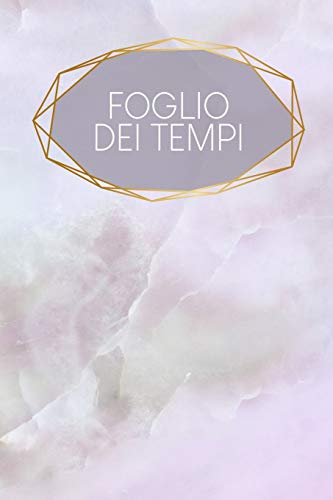 Foglio dei tempi: Fogli orari settimanali da completare per 2 anni | Motivo: quarzo rosa (Italian Edition)