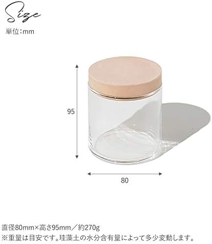 Miniatura 6 de suelo tierra de diatomeas contenedor de alimentos vidrio blanco