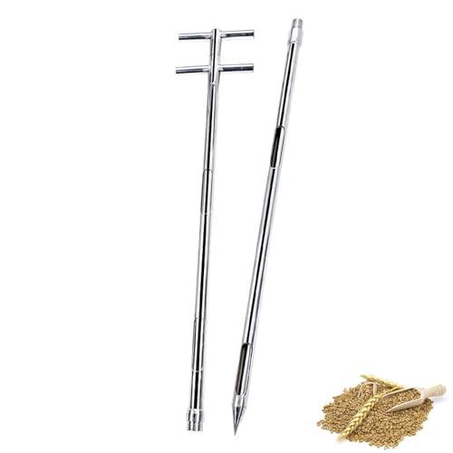 Tige d'échantillonnage de grains à double tube et commande en T - 2
