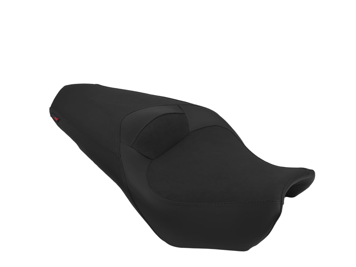 Funda de Asiento Compatible con Honda VFR 1200F 2010-2015 Color Negro con Costuras Grises