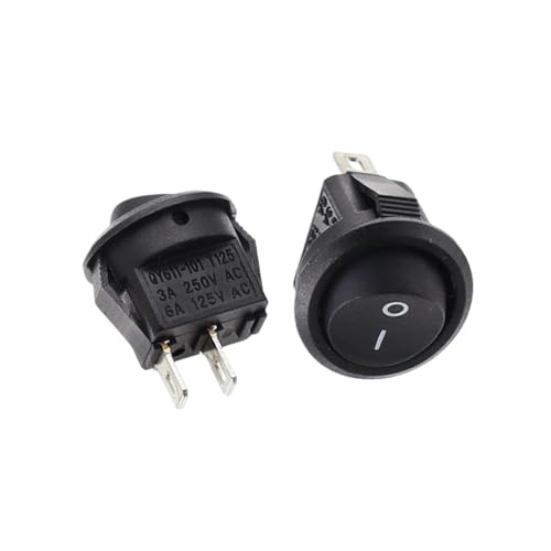 Interruptor redondo KCD1 rojo para renovar paneles de control y circuitos de barcos y coches 3