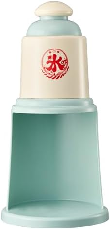 【2024モデル】 ドウシシャ 電動かき氷器 バラ氷対応 氷の細かさ2段階調節機能 コンパクト収納 ふた付製氷カップ2個付き(Sサイズ) アイスグリーン