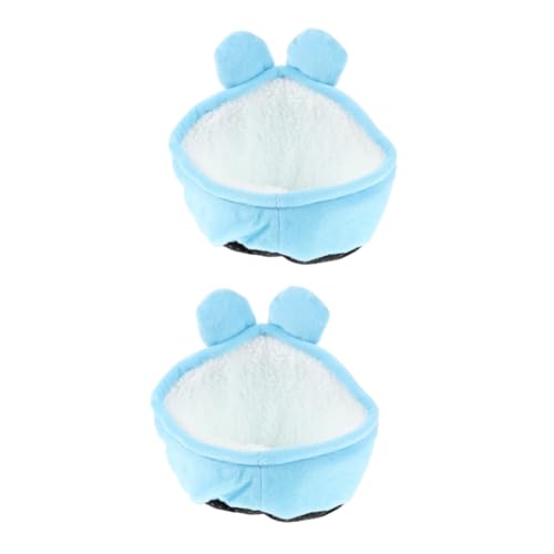 BCJMKDX Haustier-Bett. 2 Stück Hamster Baumwolle Nest Chinchilla Guinea Habitat Hamster Bett Haus kleines kleines Haustier warm