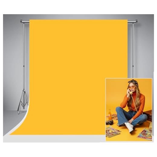 Kate Astratto Sfondo Retro Solido Colore Giallo Fotografia Sfondo Foto per Studio Neonato Ripresa 5x7ft / 1.5x2.2m