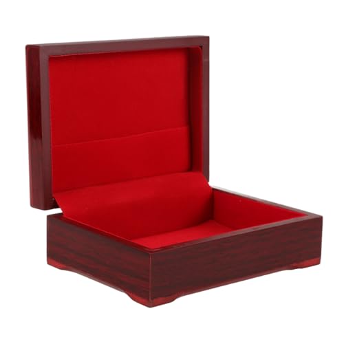 SUPVOX Vintage Wooden Poker Storage Case Elegant Wooden Box for Playing Cards for Desktop Organization and Packaging and Easy to Use