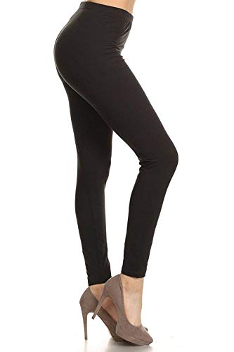 leggings depot women39s high waist leggings soft 1 waistband solid pants - regular plus 1x3x 3x5x