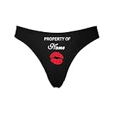 Personalized Name Gifts Property of Name Novelty Shorts Briefs Thong G-Strings S