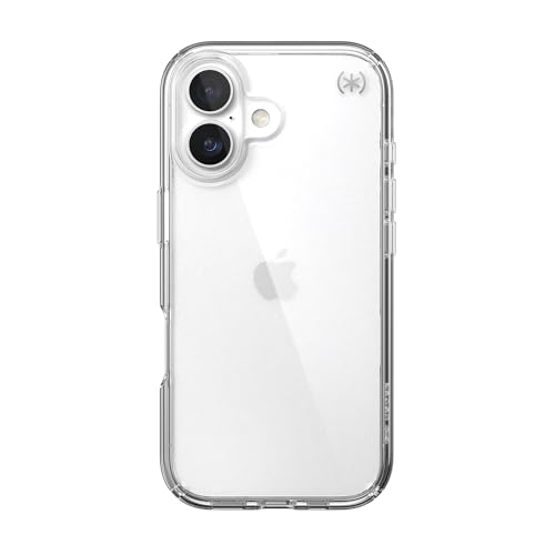 Image of Speck Presidio Perfect Clear for iPhone 17 Case, Slim Protective Case, Clear /Clear /Silver