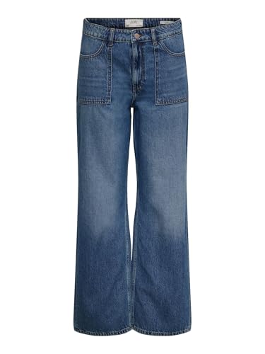 Jeans Wide Leg JDY Maya HW pantalon denim bleu femme taille haute